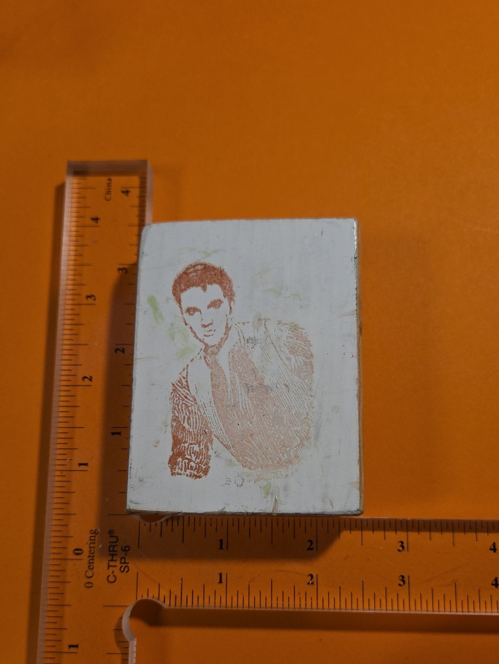 Elvis Presley The King of Rock and Roll Rubber Stamp